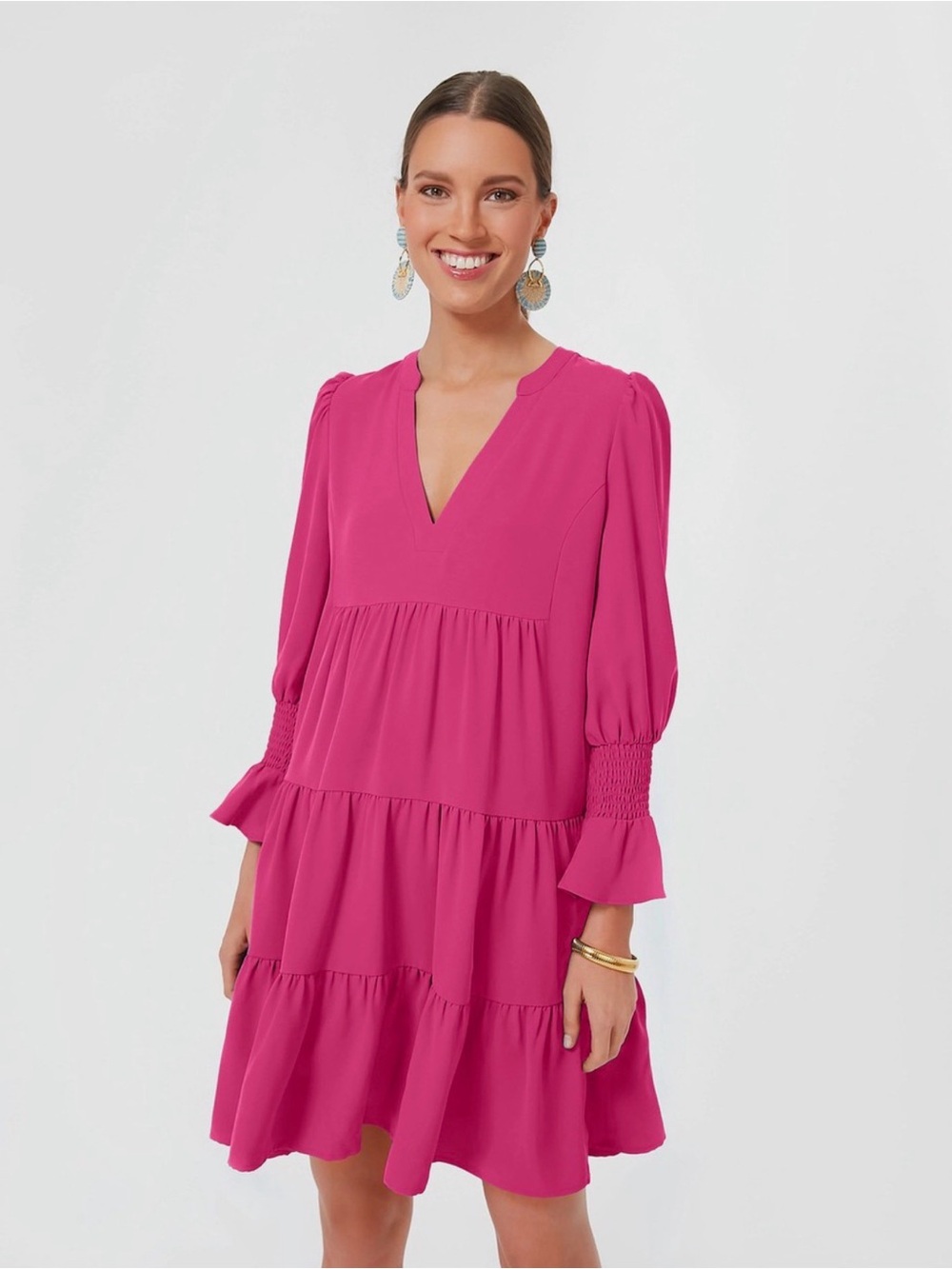 Tuckernuck Pomander Place Kenzo Dress in Electric Pink Size Small